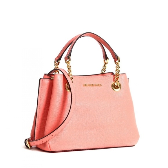 Michael Kors Teagen Small Messenger bag in peach color New - Picture 1 of 10